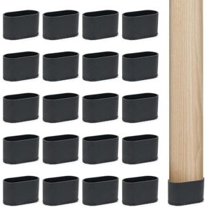 Linghhang - 20 Chair Leg Caps, Chair Leg Protectors, Furniture Protectors for Furniture Table Legs - 20 x 40 mm, Oval Linghhang - 20 Chair Leg Caps, Chair Leg Protectors, Furniture Protectors for Furniture Table Legs - 20 x 40 mm, Oval