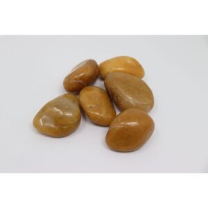 AQUAGART 20kg Yellow Polished River Pebbles - Decorative Pebbles AQUAGART 20kg Yellow Polished River Pebbles - Decorative Pebbles