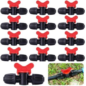 Tinor - 20 Pieces Drip Irrigation Switch Valve 16mm pe Irrigation Tube Barbed Lock Fittings Valves Hose Connectors Garden Barbed Valve - Stop/Turn On Tinor - 20 Pieces Drip Irrigation Switch Valve 16mm pe Irrigation Tube Barbed Lock Fittings Valves Hose Connectors Garden Barbed Valve - Stop/Turn On