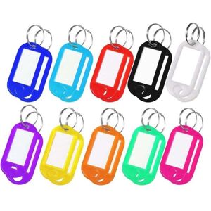 Mumu - 20 Pieces Plastic Keychains, 10 Colors, Writable House Key Chains, Luggage Tags, Pet Name Tags Mumu - 20 Pieces Plastic Keychains, 10 Colors, Writable House Key Chains, Luggage Tags, Pet Name Tags
