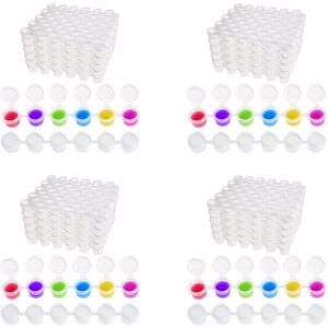TLILY 200 Paint Strips, 300 Empty Paints 2ml/0.07oz with Lids, for Classrooms, Paintings, Art Festivals TLILY 200 Paint Strips, 300 Empty Paints 2ml/0.07oz with Lids, for Classrooms, Paintings, Art Festivals