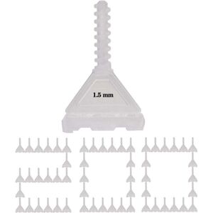 Mumu - 200 Pieces 1.5 mm Tile Spacers, Revolutionary 1.5 mm Screw Tile Leveling System, Tile Laying Tool for Stone and Floor Mumu - 200 Pieces 1.5 mm Tile Spacers, Revolutionary 1.5 mm Screw Tile Leveling System, Tile Laying Tool for Stone and Floor