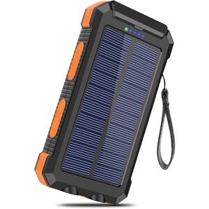 Aiperq - 20000mAh Solar Charger with 2 usb Portable External Battery Wireless Powerbank Fast Charging for Smartphones, Tablet, Outdoor Camping Aiperq - 20000mAh Solar Charger with 2 usb Portable External Battery Wireless Powerbank Fast Charging for Smartphones, Tablet, Outdoor Camping