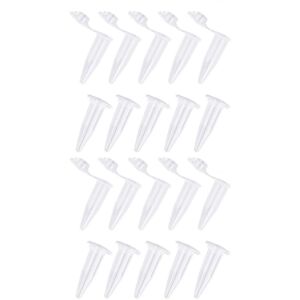 TLILY 2000Pcs Mini Centrifuge Tubes 1.5ml Radiated Clear Plastic Centrifuge Vials with Snap Cap Flat Top TLILY 2000Pcs Mini Centrifuge Tubes 1.5ml Radiated Clear Plastic Centrifuge Vials with Snap Cap Flat Top