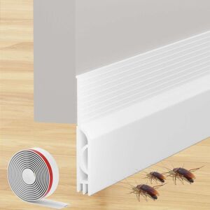 BEIJIYI 200cm Insulated Door Bottom, Self-Adhesive Door Draught Excluder, Silicone Cold-Proof Door Bottom Insulation for Front Door, Interior Door (200 x BEIJIYI 200cm Insulated Door Bottom, Self-Adhesive Door Draught Excluder, Silicone Cold-Proof Door Bottom Insulation for Front Door, Interior Door (200 x