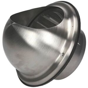 Awenta - 200mm Air Ejector Stainless Steel Duct Cap Semicircular Outside Box Casing Cover Awenta - 200mm Air Ejector Stainless Steel Duct Cap Semicircular Outside Box Casing Cover