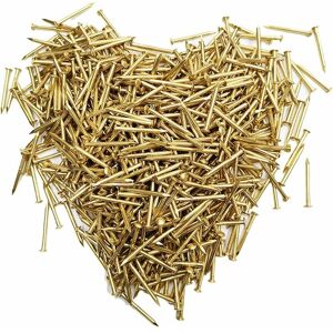 Héloise - 200pcs 1.2x10mm Small Brass Nails Small Round Head Nails For diy Wooden Decorative Picture Boxes Household Accessories Héloise - 200pcs 1.2x10mm Small Brass Nails Small Round Head Nails For diy Wooden Decorative Picture Boxes Household Accessories