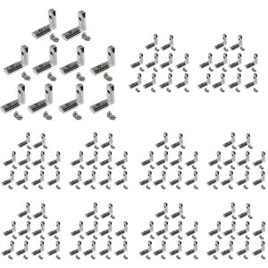 Tlily - 200Pcs Series t Slot Interior l Inside Corner Connector Joint Bracket for 2020 Series 6mm Aluminum Extrusion Profile Tlily - 200Pcs Series t Slot Interior l Inside Corner Connector Joint Bracket for 2020 Series 6mm Aluminum Extrusion Profile