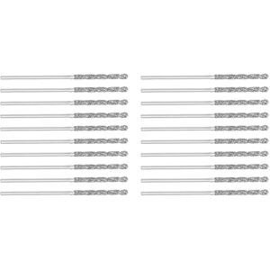 Tlily - 20Pcs 1mm/0.04" Diamond Twist Drill Bits High Speed Steel hss for Glass Sea Shells Stone Tiles Tlily - 20Pcs 1mm/0.04" Diamond Twist Drill Bits High Speed Steel hss for Glass Sea Shells Stone Tiles