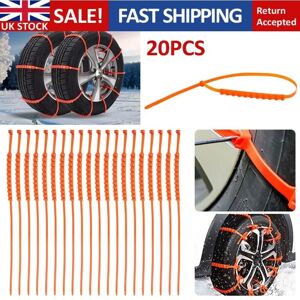 20PCS Car Anti-Skid Chains Cable Snow Chains Ties Emergency Anti Slip Adjustable Snow Mud Tire Chains Nylon for Cars SUV ATV Trucks 20PCS Car Anti-Skid Chains Cable Snow Chains Ties Emergency Anti Slip Adjustable Snow Mud Tire Chains Nylon for Cars SUV ATV Trucks