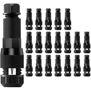 TLILY 20pcs Low Voltage Wire Connector Non Stripping for Lawn Lamp TLILY 20pcs Low Voltage Wire Connector Non Stripping for Lawn Lamp