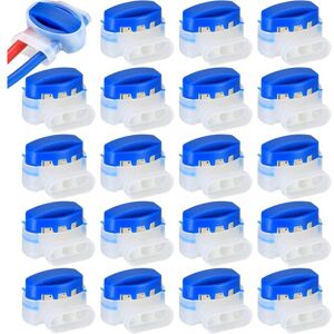 Memkey - 20 Pack Premium Wire Connectors - Cable Clamps - for Boundary Wire - Robotic Lawn Mower - Automotive - Waterproof and Weatherproof Memkey - 20 Pack Premium Wire Connectors - Cable Clamps - for Boundary Wire - Robotic Lawn Mower - Automotive - Waterproof and Weatherproof