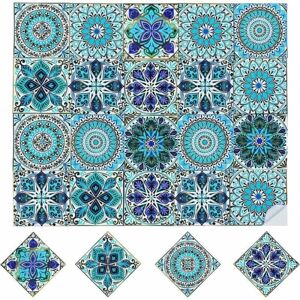 CYSLMUK 20pcs Self Adhesive Tile Stickers Adhesive Tile Stickers Moroccan Style Wall Stickers Waterproof Decoration for Bathroom Kitchen 15 x 15 cm CYSLMUK 20pcs Self Adhesive Tile Stickers Adhesive Tile Stickers Moroccan Style Wall Stickers Waterproof Decoration for Bathroom Kitchen 15 x 15 cm