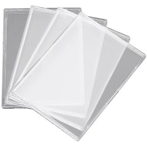 Tlily - 20Pieces Cards Sleeves Hard Plastic Card Protector Clear Trading Holder Tlily - 20Pieces Cards Sleeves Hard Plastic Card Protector Clear Trading Holder