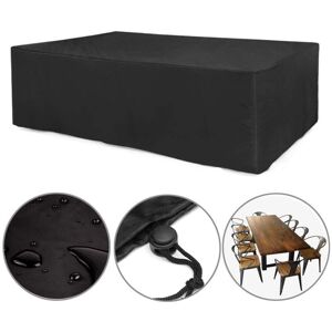 TONCHEAN 210D Garden Furniture Cover 213X132X74cm Outdoor Waterproof Windproof Dustproof Oxford Fabric Black Furniture Covers with Lock Buckle Protective TONCHEAN 210D Garden Furniture Cover 213X132X74cm Outdoor Waterproof Windproof Dustproof Oxford Fabric Black Furniture Covers with Lock Buckle Protective