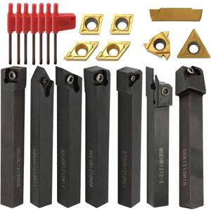 Longziming - 21Pcs 12mm Carbon Carbide Turning Tool Holder with Keys for Lathe Tool Longziming - 21Pcs 12mm Carbon Carbide Turning Tool Holder with Keys for Lathe Tool