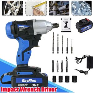 Briefness - 21V Cordless 1/2' Impact Wrench Gun Power High Torque Drill Kit Li-Ion Battery Briefness - 21V Cordless 1/2' Impact Wrench Gun Power High Torque Drill Kit Li-Ion Battery