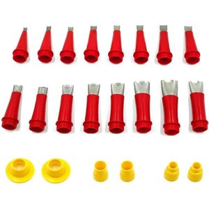 AOUGO 22 Pieces Sets Stainless Steel Caulking Nozzle Applicator Caulk Finishing Glue Silicone Sealant Finishing Tool Kitchen Bathroom AOUGO 22 Pieces Sets Stainless Steel Caulking Nozzle Applicator Caulk Finishing Glue Silicone Sealant Finishing Tool Kitchen Bathroom