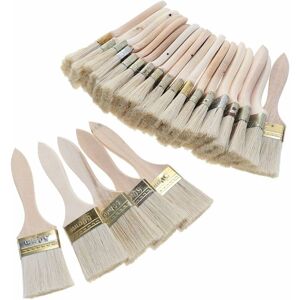 Héloise - 23 Pack Flat Bristle Paint Brush Set with Wooden Handle for Walls and Furniture 2 Inches Héloise - 23 Pack Flat Bristle Paint Brush Set with Wooden Handle for Walls and Furniture 2 Inches