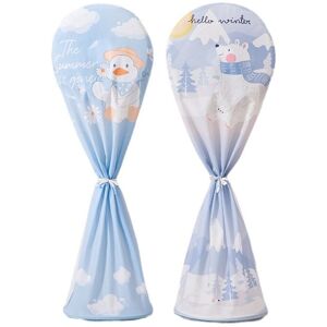 CYSLMUK 23.6' x 57' Dustproof and Waterproof Pedestal Fan Cover Household Appliance Storage Bags Protective Cover for Pedestal Fan(2 Pack) CYSLMUK 23.6' x 57' Dustproof and Waterproof Pedestal Fan Cover Household Appliance Storage Bags Protective Cover for Pedestal Fan(2 Pack)