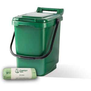 Original Organics - 23ltr kitchen caddy green with 25 Pack of Liners Original Organics - 23ltr kitchen caddy green with 25 Pack of Liners