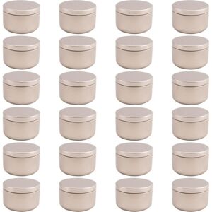 TLILY 24 Pcs Candle Jar Decorative Labels Empty Storage Tins Tin Can Candlestick Holders Round Containers, a TLILY 24 Pcs Candle Jar Decorative Labels Empty Storage Tins Tin Can Candlestick Holders Round Containers, a