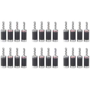 TLILY 24Pcs Banana Plugs Hi-End hifi diy Carbon Fiber Copper Plated Rhodium Electrical Audio Jack Banana Connector Plug TLILY 24Pcs Banana Plugs Hi-End hifi diy Carbon Fiber Copper Plated Rhodium Electrical Audio Jack Banana Connector Plug