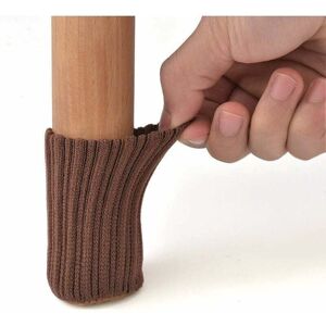 Ymyny - 24pcs Non-slip Chair Leg Socks Prevent Scratches Reduce Noise Brown 7×4cm mumu Ymyny - 24pcs Non-slip Chair Leg Socks Prevent Scratches Reduce Noise Brown 7×4cm mumu