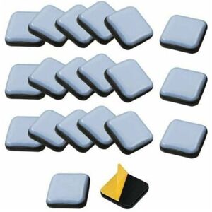 GOTRAYS 24PCS Self-Adhesive Furniture Sliders Teflon Furniture Glides Square Teflon Chair Glides 2525mm Glide Pad for Chair, Sofa, Desk, Table, Armchair GOTRAYS 24PCS Self-Adhesive Furniture Sliders Teflon Furniture Glides Square Teflon Chair Glides 2525mm Glide Pad for Chair, Sofa, Desk, Table, Armchair