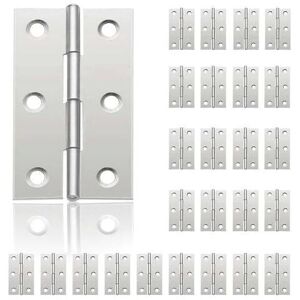MUMU 24pcs Small Door Hinges, Stainless Steel Hinges, diy Hinges for Cabinet Door, Piano Hinges, Jewelry Box, Home Furniture, Hardware Cabinets (44mm MUMU 24pcs Small Door Hinges, Stainless Steel Hinges, diy Hinges for Cabinet Door, Piano Hinges, Jewelry Box, Home Furniture, Hardware Cabinets (44mm