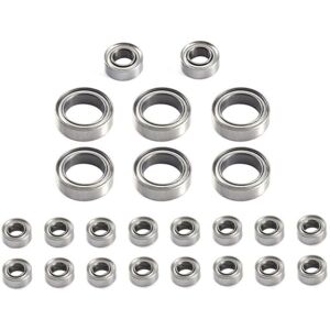 TLILY 24Pcs Steel Ball Bearing Set for FMS FCX24 1/24 RC Crawler Car Upgrade Parts Spare Accessories TLILY 24Pcs Steel Ball Bearing Set for FMS FCX24 1/24 RC Crawler Car Upgrade Parts Spare Accessories
