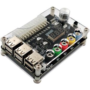 TLILY 24Pin atx Power Supply Breakout Board Module Adapter Connector Adjustable Voltage Knob 6 Port usb 2.0 TLILY 24Pin atx Power Supply Breakout Board Module Adapter Connector Adjustable Voltage Knob 6 Port usb 2.0
