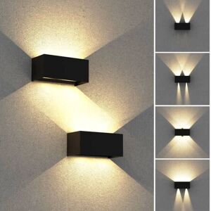 WOIYIC 24W LED Indoor/Outdoor Wall Light, With Adjustable Beam Angle Waterproof IP65 LED Outdoor Lighting, 3000K Warm White Black for Living Room Front Door WOIYIC 24W LED Indoor/Outdoor Wall Light, With Adjustable Beam Angle Waterproof IP65 LED Outdoor Lighting, 3000K Warm White Black for Living Room Front Door
