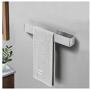 Linghhang - 25 cm Bathroom Towel Holder Without Drilling Stainless Steel Adhesive Towel Holder for Bathroom and Kitchen Steel Linghhang - 25 cm Bathroom Towel Holder Without Drilling Stainless Steel Adhesive Towel Holder for Bathroom and Kitchen Steel