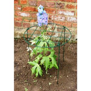 25 Inches Grow Through Ring (Pack of 4) Plant Border Supports Legs Sold Separately - Steel - L34.2 x W34.3 x H63.5 cm - Green 25 Inches Grow Through Ring (Pack of 4) Plant Border Supports Legs Sold Separately - Steel - L34.2 x W34.3 x H63.5 cm - Green