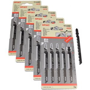 Ufixt - 25 x Jigsaw Blades T144D High Speed Wood Cutting hcs Fits Bosch Ufixt - 25 x Jigsaw Blades T144D High Speed Wood Cutting hcs Fits Bosch