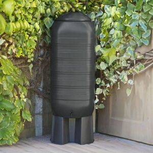 Water Butts Direct - 250L Slimline Water Butt With Tap & Lid with Stand and Diverter black Water Butts Direct - 250L Slimline Water Butt With Tap & Lid with Stand and Diverter black