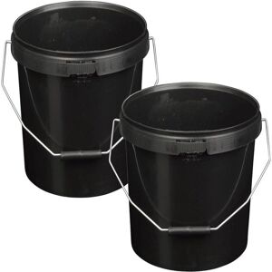 STORM TRADING GROUP 10 x 25L Black Buckets STORM TRADING GROUP 10 x 25L Black Buckets