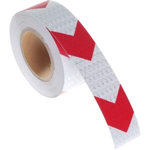 WOIYIC 25Mx5cm Reflective Warning Tape, Reflector Safety Tape for Arrow Direction, Warning Signal, High Visibility, High Intensity, Red and White Arrow WOIYIC 25Mx5cm Reflective Warning Tape, Reflector Safety Tape for Arrow Direction, Warning Signal, High Visibility, High Intensity, Red and White Arrow