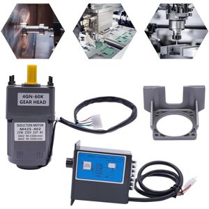 CNCEST 25W Geared Speed Motor AC Geared Motor With Controller 220V 60K, Stand, rotational speed 20rpm, Adjustable Speed, for machine tools, transportation CNCEST 25W Geared Speed Motor AC Geared Motor With Controller 220V 60K, Stand, rotational speed 20rpm, Adjustable Speed, for machine tools, transportation