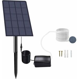 CYSLMUK 2.5W Plug-in Solar Oxygen Pump, Solar Pond Pump, Aquarium Aerator, Air Pump, Fishing Aerator with Hose and Air Stone CYSLMUK 2.5W Plug-in Solar Oxygen Pump, Solar Pond Pump, Aquarium Aerator, Air Pump, Fishing Aerator with Hose and Air Stone