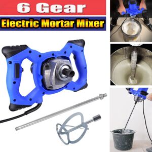 Dayplus - 2600W 6 Speed Electric Paddle Mixer Stirer for Plaster Cement Paint Resin Mortar Dayplus - 2600W 6 Speed Electric Paddle Mixer Stirer for Plaster Cement Paint Resin Mortar
