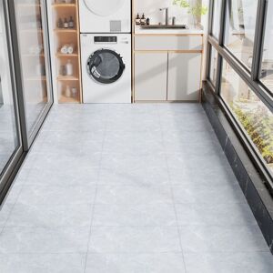 LIVINGANDHOME 28Pcs 60x30cm Realistic Stone Texture Self Adhesive PVC Flooring LIVINGANDHOME 28Pcs 60x30cm Realistic Stone Texture Self Adhesive PVC Flooring