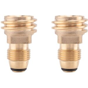 Tlily - 2Pc Propane Gas Adapter Converts pol lp Tank Service Valve to QCC1/Type1 Outlet Brass Tlily - 2Pc Propane Gas Adapter Converts pol lp Tank Service Valve to QCC1/Type1 Outlet Brass