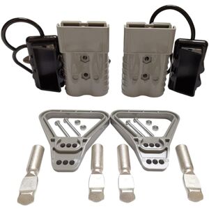 Tlily - 2Pcs 350A 2AWG Battery Power Connector Cable Quick Connect Disconnect Kit for Anderson atv Winch Gray Tlily - 2Pcs 350A 2AWG Battery Power Connector Cable Quick Connect Disconnect Kit for Anderson atv Winch Gray