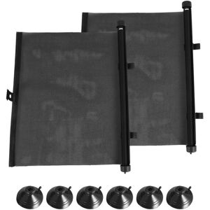 Tlily - 2Pcs 40X45CM Sun Protection Car Retractable Shade Side Sunproof Cover Sunshade Window Curtain Tlily - 2Pcs 40X45CM Sun Protection Car Retractable Shade Side Sunproof Cover Sunshade Window Curtain