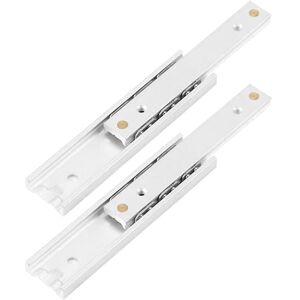 Memkey - 2pcs Aluminum Alloy Heavy Duty Rails Ball Bearing Drawer Slides Telescopic Rail Durable Smooth Slide for Drawer Cabinet(100mm) Memkey - 2pcs Aluminum Alloy Heavy Duty Rails Ball Bearing Drawer Slides Telescopic Rail Durable Smooth Slide for Drawer Cabinet(100mm)