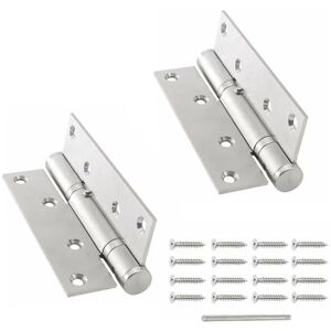 CYSLMUK 2Pcs Automatic Door Closer with Stop, Silver Door Closer, Adjustable Spring Hinge, Soft Close, Commercial and Residential Use CYSLMUK 2Pcs Automatic Door Closer with Stop, Silver Door Closer, Adjustable Spring Hinge, Soft Close, Commercial and Residential Use