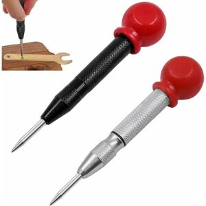 CYSLMUK 2pcs Automatic Impact Center Punch Spring Loaded Punch Tool Adjustable Automatic Impact Center Punch with Center Punch Tool Suitable for Wood, Metal CYSLMUK 2pcs Automatic Impact Center Punch Spring Loaded Punch Tool Adjustable Automatic Impact Center Punch with Center Punch Tool Suitable for Wood, Metal