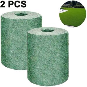 Readcly - 2PCS Biodegradable Grass Mat, Green Grass Mat for Picnic, Plant Sprouting Mat for Growing Grass Seed in Patio, Lawn, Garden, Patio (10M Readcly - 2PCS Biodegradable Grass Mat, Green Grass Mat for Picnic, Plant Sprouting Mat for Growing Grass Seed in Patio, Lawn, Garden, Patio (10M
